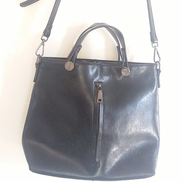 Handbags - Women's Genuine Leather Purse 10"x 14" vertical pocket, handles & shoulder strap